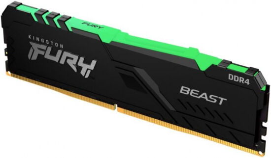 Kingston 8 GB DDR4-RAM - 3200MHz - (KF432C16BBA/8) Kingston FURY Beast RGB CL16