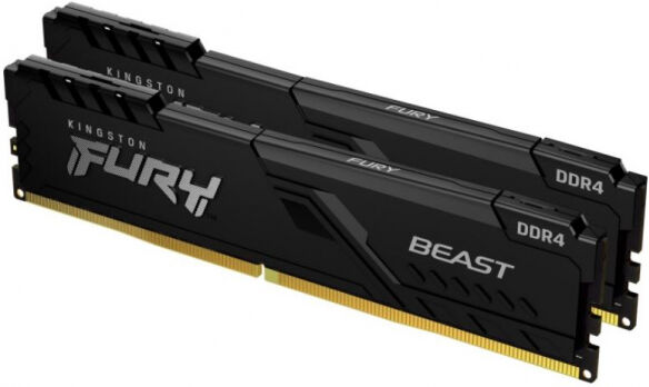 Kingston 32 GB DDR4-RAM - 2666MHz - (KF426C16BB1K2/32) Kingston FURY Beast Kit CL16