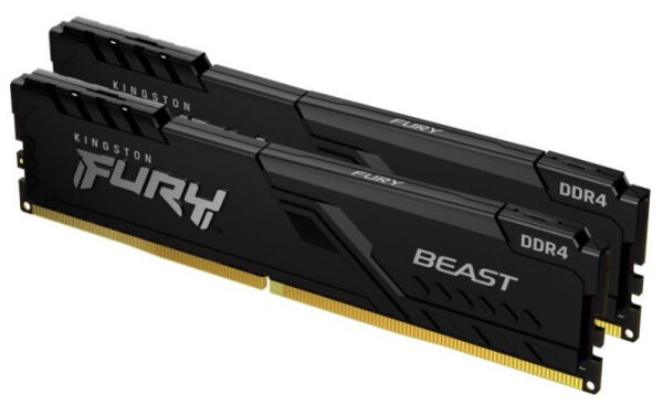 Kingston 32 GB DDR4-RAM - 2666MHz - (KF426C16BBK2/32) Kingston FURY Beast Kit CL16