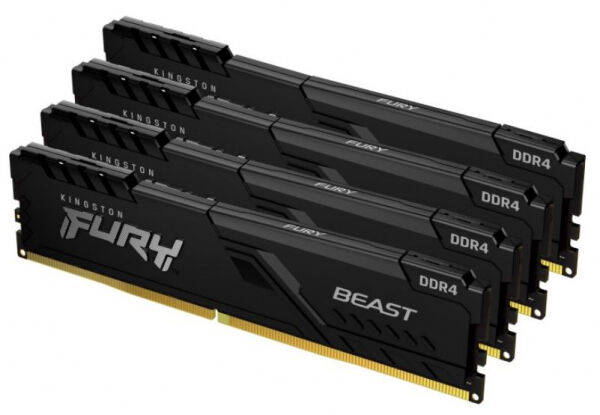 Kingston 64 GB DDR4-RAM - 3600MHz - (KF436C18BBK4/64) Kingston FURY Beast Kit CL18