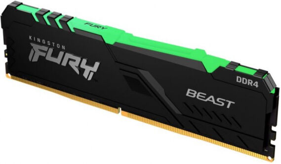 Kingston 16 GB DDR4-RAM - 3200MHz - (KF432C16BBA/16) Kingston FURY Beast RGB CL16