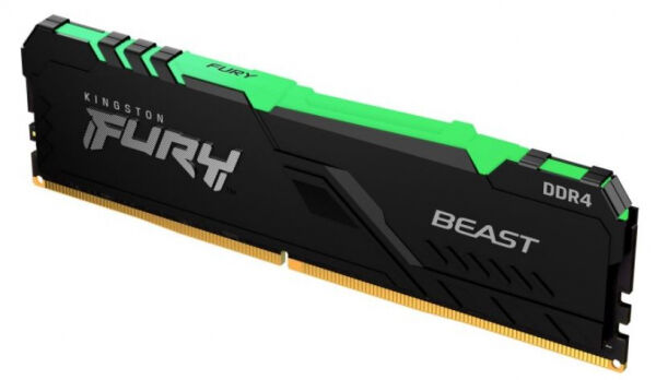 Kingston 32 GB DDR4-RAM - 2666MHz - (KF426C16BBA/32) Kingston FURY Beast RGB CL16