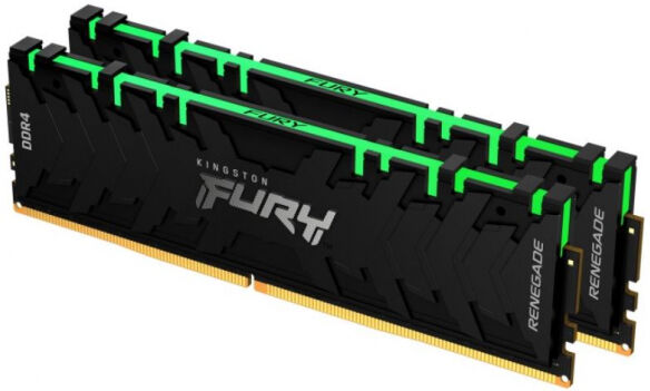 Kingston 16 GB DDR4-RAM - 3200MHz - (KF432C16RBAK2/16) Kingston FURY Renegade RGB Kit CL16