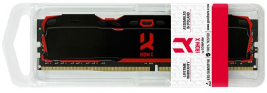 Goodram 16 GB DDR4-RAM - 3200MHz - (IR-X3200D464L16A/16G) - GoodRAM IRDM X Black CL16