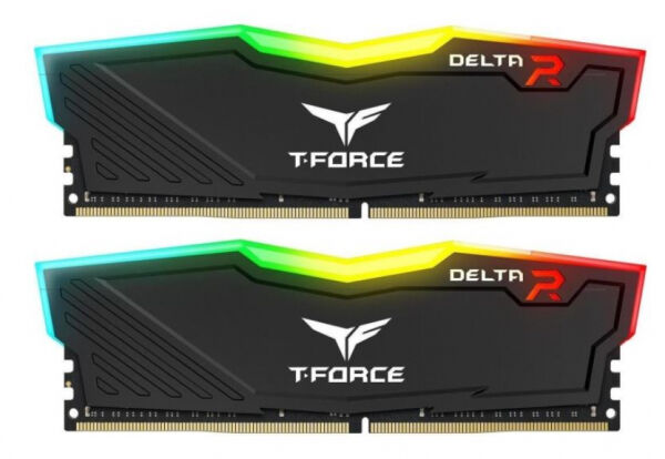 Team 32 GB DDR4 RAM - 3600MHz - (TF3D432G3600HC18JDC01) - TeamGroup T-Force Delta RGB Black Kit CL18