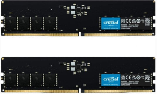 Micron 64 GB DDR5-RAM - 4800MHz - (CT2K32G48C40U5) Micron ValueRAM Kit CL40