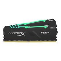 HyperX FURY RGB - DDR4 - kit - 16 Go: 2 x 8 Go - DIMM 288 broches - 3200 MHz / PC4-25600 - mémoire sans tampon