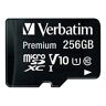 Verbatim Premium - Flash-Speicherkarte (SD-Adapter inbegriffen) - 256 GB - UHS Class 1 / Class10 - microSDXC UHS-I