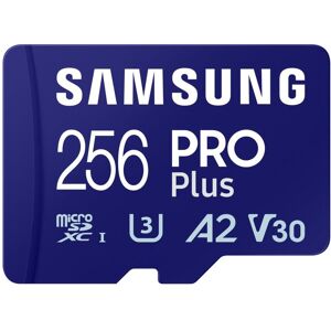 Samsung PRO Plus microSD-Speicherkarte (2023) - 256GB, 180MB R/130MB W, Full HD&4K,