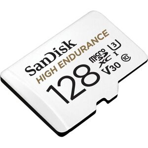 SanDisk High Endurance microSDXC 128GB -for dash cams & home monitoring, Full HD/4K videos, up to 100/40 MB/s Read/Write