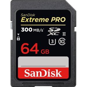 SanDisk Extreme PRO R300/W260 SDXC 64GB, UHS-II U3, Class 10