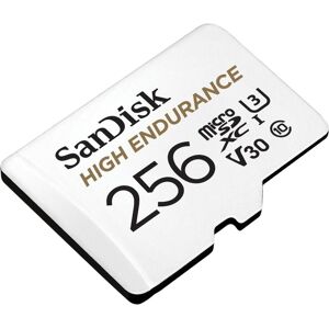 SanDisk High Endurance microSDXC 256GB-for dash cams & home monitoring,Full HD/4K videos, up to 100/40 MB/s Read/Write