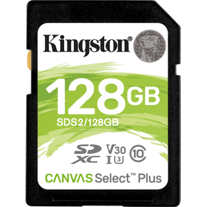 Kingston SDS2/128GB - SDXC-Speicherkarte, 128 GB, Canvas Select Plus