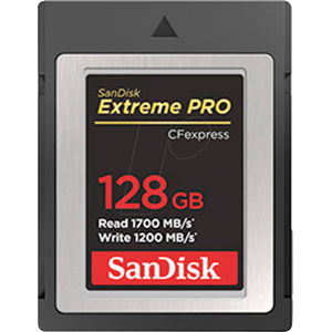 Sandisk SDCFE-128G-GN4NN - CF Express Speicherkarte 128GB, Extreme Pro, Typ B