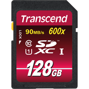 Transcend TS128GSDXC10U1 - SDXC-Speicherkarte, 128GB Class10 UHS-I 600x Ultimate