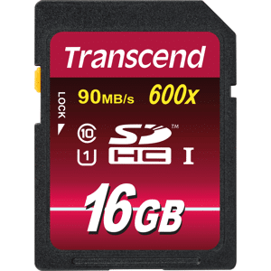 Transcend TS16GSDHC10U1 - SDHC-Speicherkarte, 16GB Class10 UHS-I 600x Ultimate