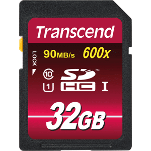 Transcend TS32GSDHC10U1 - SDHC-Speicherkarte, 32GB Class10 UHS-I 600x Ultimate