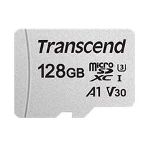 Transcend 300S Flash-Speicherkarte Adapter inbegriffen 128 GB A1 / Video Class V30 / UHS-I U3 microSDXC