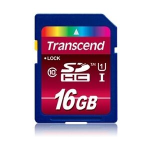 Transcend TS16GSDHC10U1 Speicherkarte 16 GB SDHC MLC Klasse 10