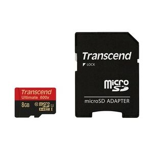 Transcend Ultimate Flash-Speicherkarte microSDHC/SD-Adapter inbegriffen 8 GB 8GB microSDHC Class10 U1,MLC,600x