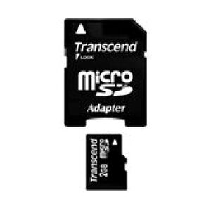 Transcend Flash-Speicherkarte SD-Adapter inbegriffen 2 GB