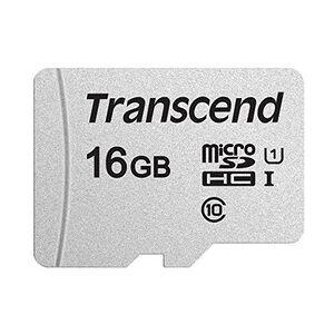 Transcend SD microSD Card 16GB SDHC USD300S-A w/Adapter Micro 16 GB