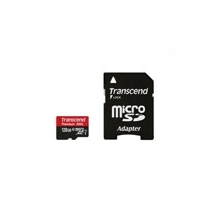 Transcend Premium Flash-Speicherkarte microSDXC-an-SD-Adapter inbegriffen 128 GB