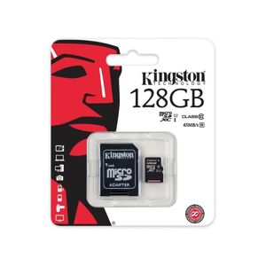 Trade Shop Traesio - kingston micro sd 128 gb microsd klasse 10 sdhc-speicherkarte karte smartphone