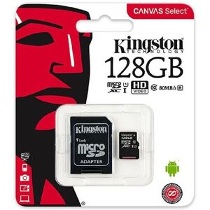 Trade Shop Traesio - micro sd karte 128GB klasse 10 128GB kingston speicherkarte für mobiltelefon