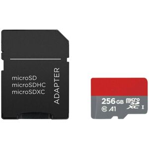 Trade-shop - microSDXC Karte 256GB A1 Speicherkarte uhs-i 150 MB/s class 10 inkl. SD-Adapter / Full-HD-Video Aufnahmen