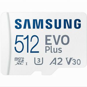 SAMSUNG Samsung Evo Plus 512 GB microSDXC Speicherkarte (2021) (130 MB/s, Class 10, U3) (MB-MC512KA/EU)