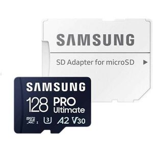 SAMSUNG Samsung PRO Ultimate 128 GB microSD-Speicherkarte mit SD-Karten-Adapter (MB-MY128SA/WW)