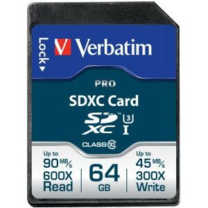 Verbatim SD Card 64GB Premium SDHC UHS-I Class 10 600X (47022)