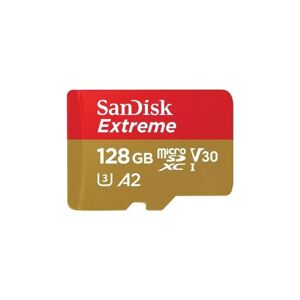 SanDisk Extreme 128 GB microSDXC Speicherkarte Kit (2022) bis 190 MB/s, C10, U3