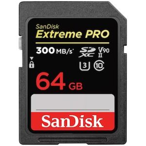 SanDisk Extreme Pro 64 GB SDXC UHS-II-Speicherkarte bis 300 MB/s