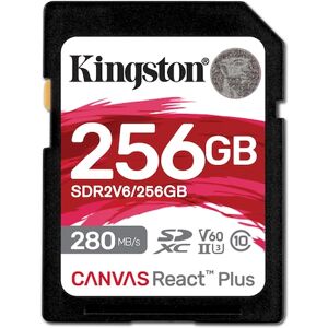 Kingston Canvas React Plus V60 256GB SDXC Speicherkarte 4K-UHS-II