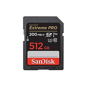 SanDisk Extreme Pro - Flash-Speicherkarte - 512 GB - Video Class V30 / UHS-I U3 / Class10 - SDXC UHS-I