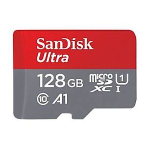 SanDisk Ultra - Flash-Speicherkarte (microSDXC-an-SD-Adapter inbegriffen) - 128 GB - A1 / UHS Class 1 / Class10 - microSDXC UHS-I