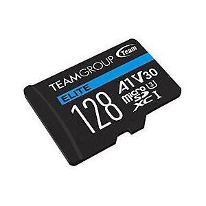 TEAM Group Team ELITE A1 - Flash-Speicherkarte (SD-Adapter inbegriffen) - 128 GB - A1 / Video Class V30 / UHS-I U3 - microSDXC
