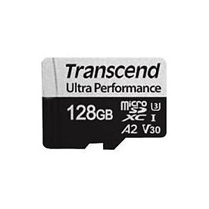 Transcend 340S - Flash-Speicherkarte - 128 GB - A2 / Video Class V30 / UHS-I U3 / Class10 - microSDXC