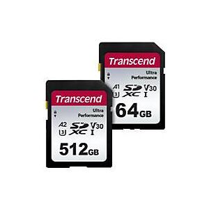 Transcend 340S - Flash-Speicherkarte - 64 GB - A1 / Video Class V30 / UHS-I U3 - SDXC UHS-I