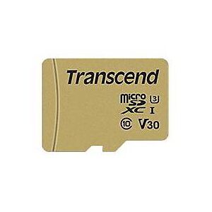 Transcend 500S - Flash-Speicherkarte (microSDHC/SD-Adapter inbegriffen) - 32 GB - Video Class V30 / UHS-I U3 / Class10 - microSDHC