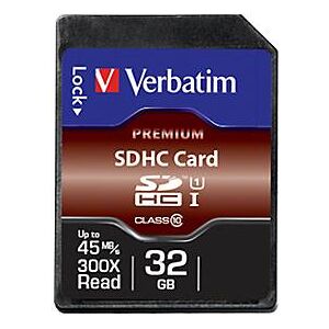 Verbatim Speicherkarte SDHC/SDXC Premium, Speicherkapazität 32 GB