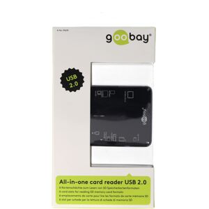 Goobay Cardreader All in 1 extern Kartenlesegerät USB 2.0 Hi-Speed, 6 Kartenschächte