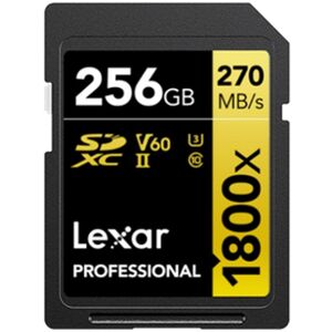 Lexar SD Pro Gold Series UHS-II 1800x 256GB V60