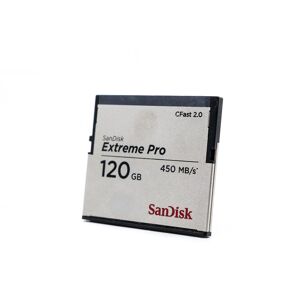 Gebraucht SanDisk Extreme PRO 120GB 450MB/s CFast 2.0 Speicherkarte Zustand: Ausgezeichnet