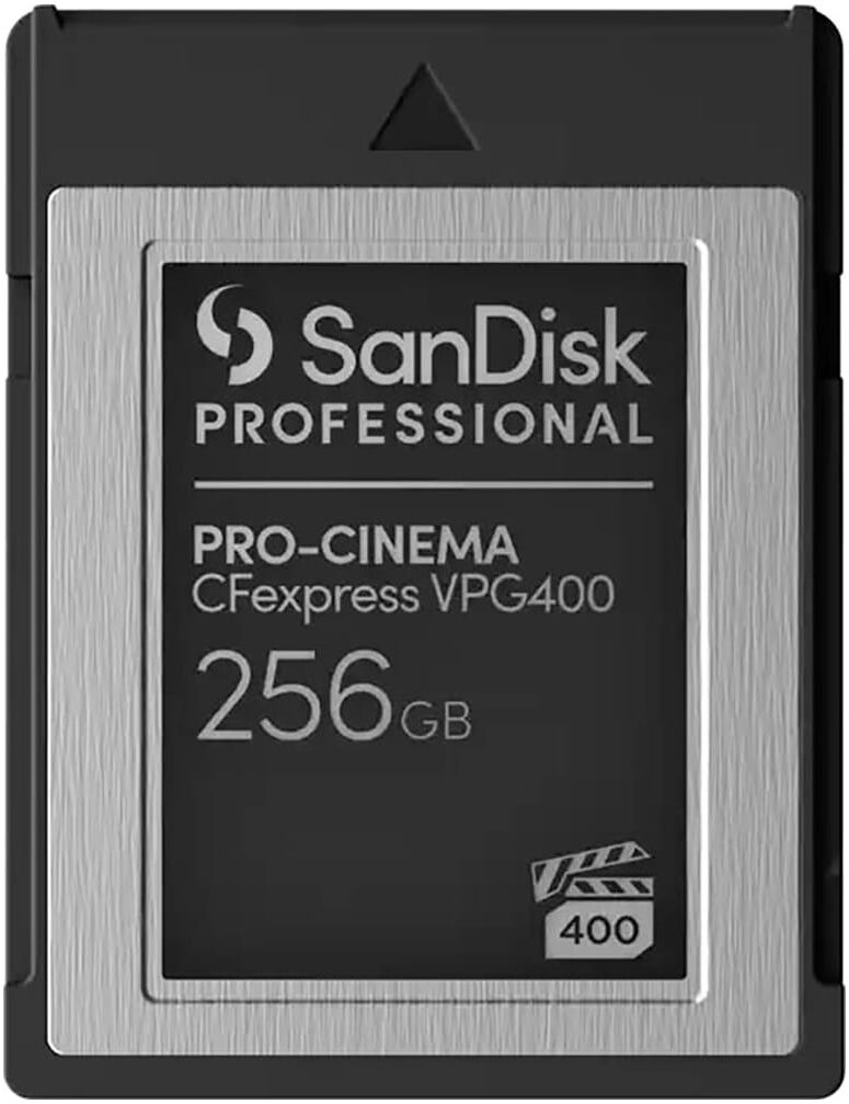 SANDISK Speicherkarte "PRO-CINEMA CFexpress VPG400 Typ B 256GB" Speicherkarten Gr. 256 GB, schwarz (schwarz, grau) Speicherkarten