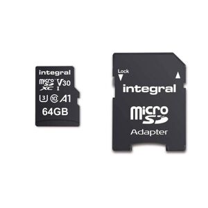 Nedis 64 GB højhastigheds microSDHC/XC V30 UHS-I U3 hukommelseskort