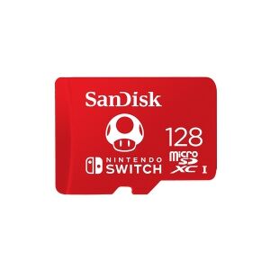 SanDisk - Flashhukommelseskort - 128 GB - UHS-I U3 - microSDXC UHS-I - for Nintendo Switch
