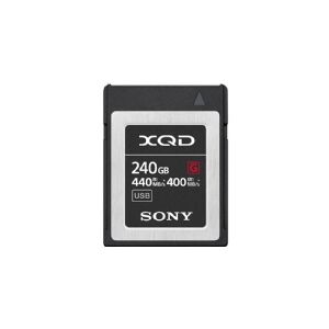 Sony XQD, 240GB, 240 GB, XQD, 440 MB/s, 400 MB/s, Sort